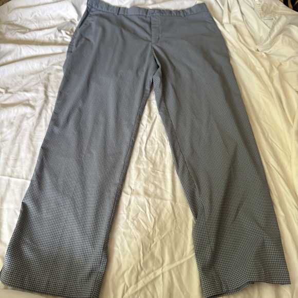 Nike Other - Nike Golf Checkered Gray Pants 40x32 Flat Front Dri‎ Fit